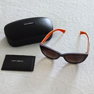 Dolce & Gabbana Sunglasses with Orange Accents
